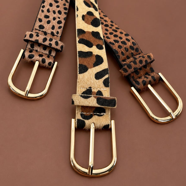 Faux Leather Leopard Belt | 40BT665