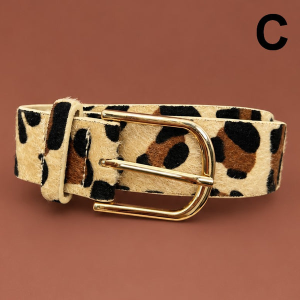 Faux Leather Leopard Belt | 40BT665