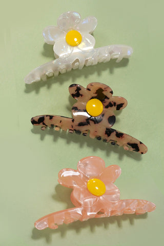 JUMBO FLOWER HAIR CLAW CLIPS | 40H823