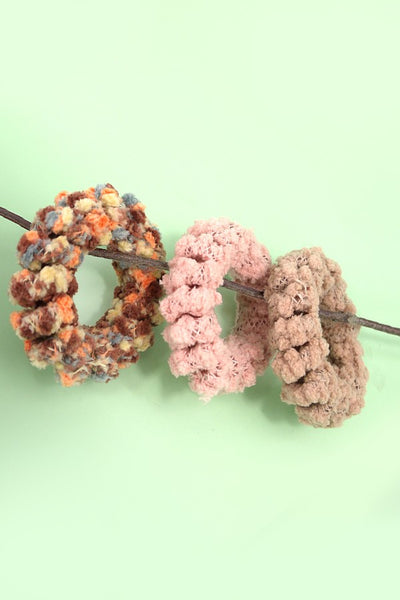 SOFTEST TEXTURED SCRUNCHES SET OF 3 | 40S730