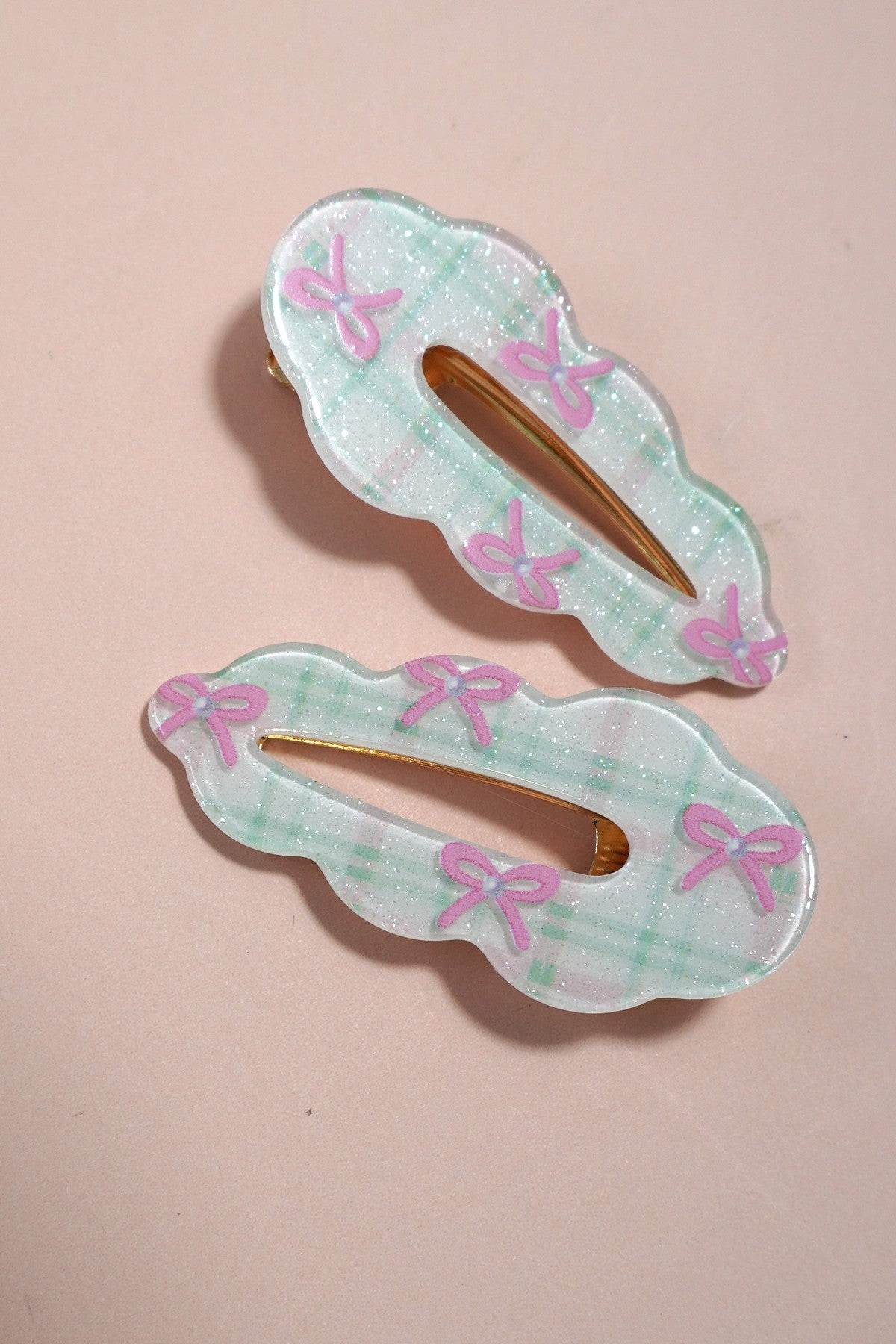 CHERRY BOW SET OF 2 HAIR CLIPS | 40H828