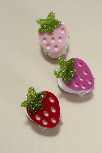 MINI STRAWBERRY HAIR CLAW CLIPS | 40H832