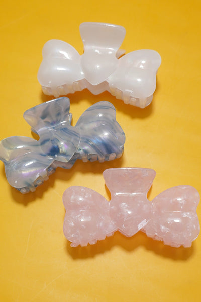 BOW ACRYLIC HAIR CLAW CLIPS | 40H835