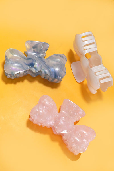 BOW ACRYLIC HAIR CLAW CLIPS | 40H835