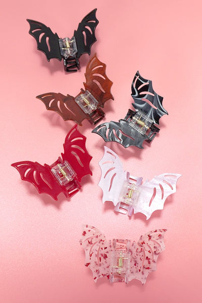 HALLOWEEN BATS HAIR CLAW CLIPS | 40H844