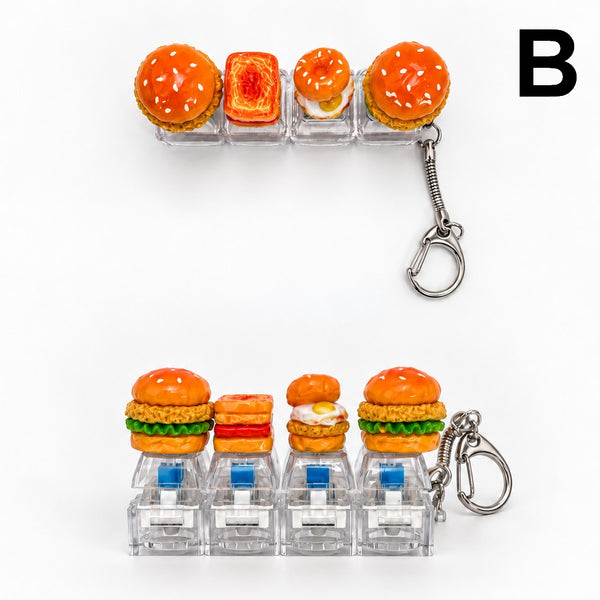 Mini Fast Food Fidget Keyring Bag Charm | 40KC206