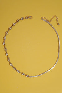 DUAL STYLE  HERRINGBONE MARINER CHAIN NECKLACE | 80N1050