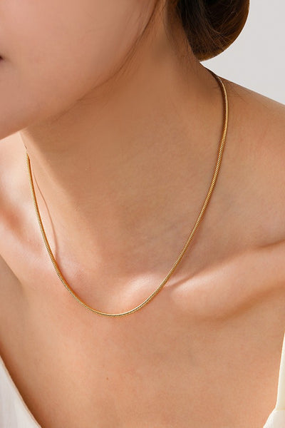 18K STAINLESS STEEL CHARM NECKLACE CHAINS IN SIZES | 40NK354