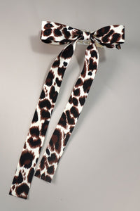 ANIMAL LEOPARD PRINT BOW HAIR PIN CLIPS | 40H862