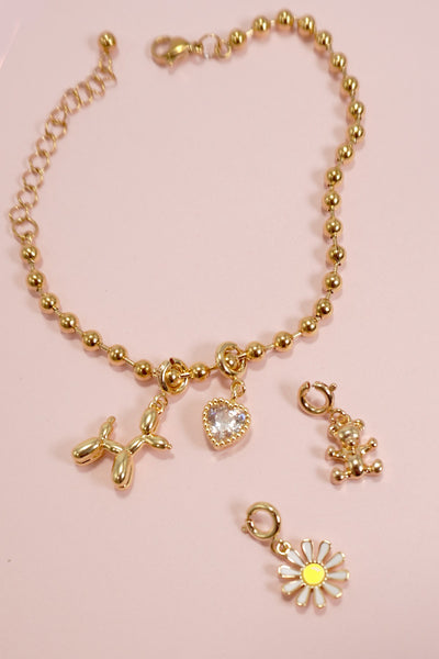 CHARM-18K REAL GOLD DIPPED WITH SPRING RING CLASP | 80CM1100