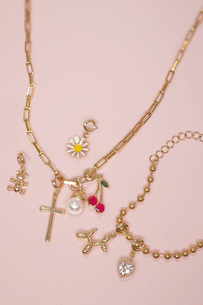 CHARM-18K REAL GOLD DIPPED WITH SPRING RING CLASP | 80CM1100