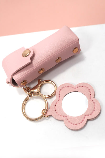 TRENDING VEGAN LEATHER LIP BAG CHARM KEYCHAINS | 40KC125