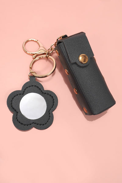 TRENDING VEGAN LEATHER LIP BAG CHARM KEYCHAINS | 40KC125