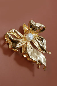 PEARL BOW ALLOY HAIR CLAW HAIR CLIP | 40H868