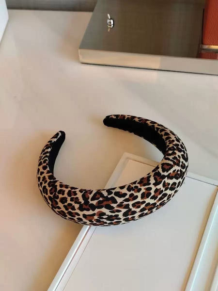 Animal Print Wide Padded Headband | 40HB214