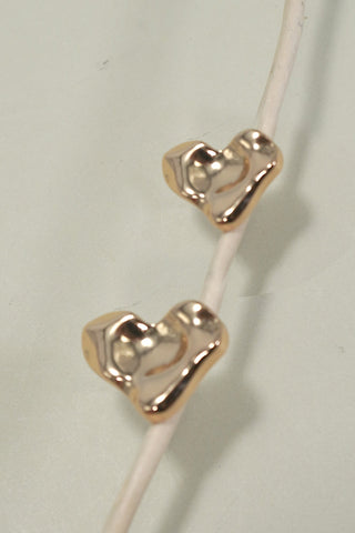 ORGANIC GOLD HEART POST EARRINGS | 80E5916