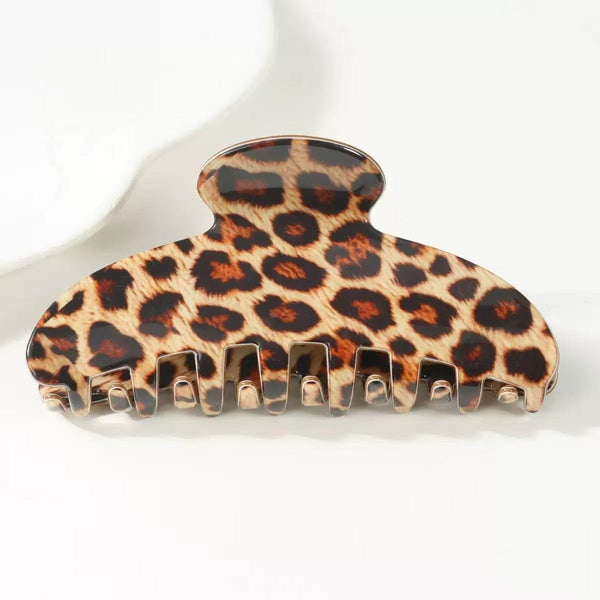 Animal Print Curved Hair Claw Clips | 40H1213