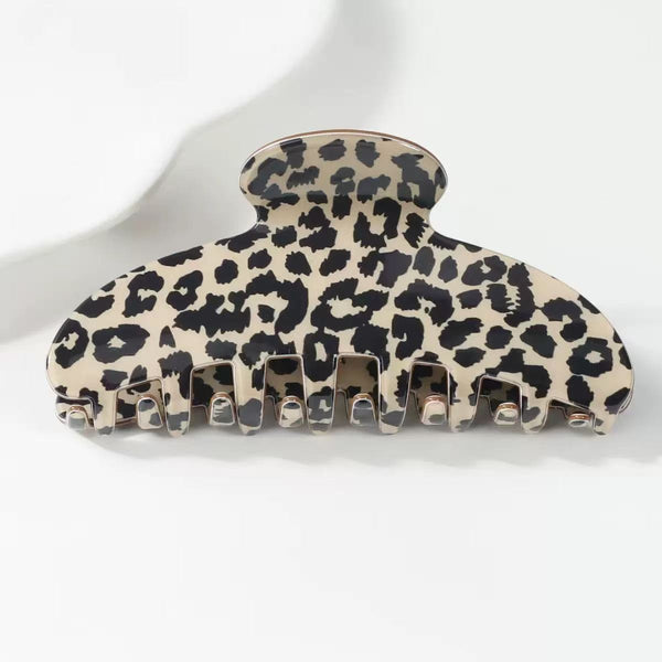 Animal Print Curved Hair Claw Clips | 40H1213