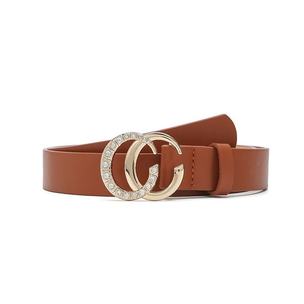 CLASSIC RHINESTONE GOLD MIX BUCKLE BELT | 40BT649