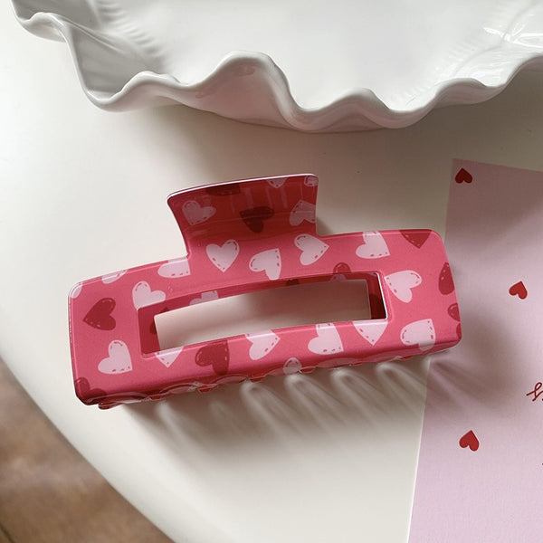 VALENTINE'S  DAY GIFT  HEART HAIR CLAW CLIPS | 40H887