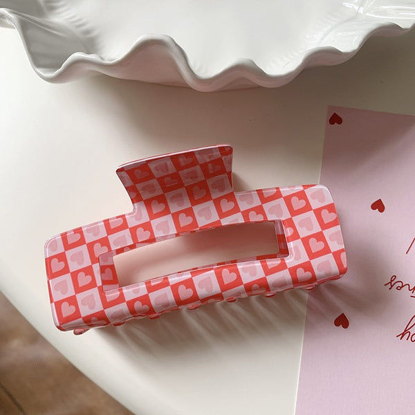 VALENTINE'S  DAY GIFT  HEART HAIR CLAW CLIPS | 40H887