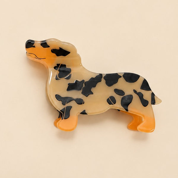 Spotted Dachshund Dog Hair Claw Clips | 40H1226