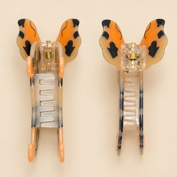 Spotted Dachshund Dog Hair Claw Clips | 40H1226
