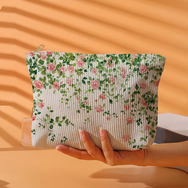 TRAVEL BOW CHERRY COSMETIC MAKEUP POUCH BAG | 40P553