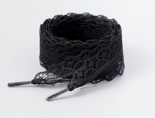 CHANTILLY LACE RIBBON BOW PAIR SHOE LACES | 40SD111