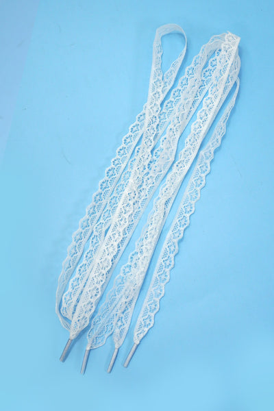 CHANTILLY LACE RIBBON BOW PAIR SHOE LACES | 40SD111