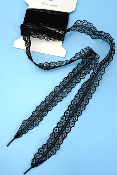 CHANTILLY LACE RIBBON BOW PAIR SHOE LACES | 40SD111