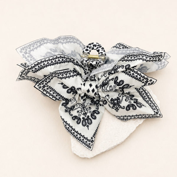 PAISLEY BOHO VINTAGE HAIR CLAW CLIPS | 40H913
