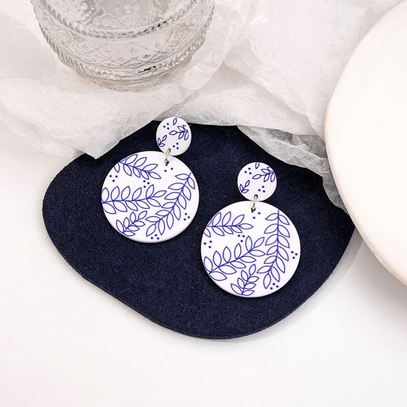 TRENDING TOILE PATTERN FLORAL DROP EARRINGS | 40E356