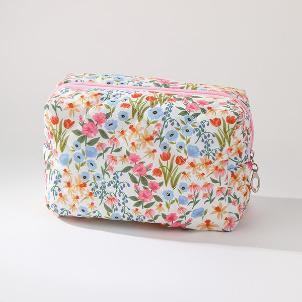 FLORAL TOILE PATTERN MAKEUP COSMETIC POUCH BAG | 40P562