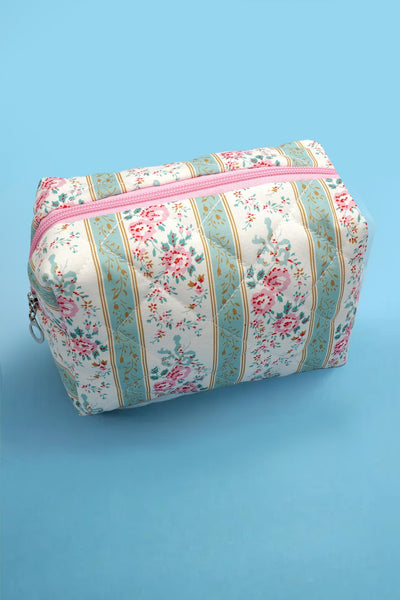 FLORAL TOILE PATTERN MAKEUP COSMETIC POUCH BAG | 40P562
