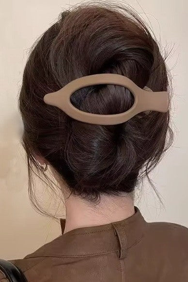 OVAL LAY DOWN FLAT HAIR CLAW CLIPS 12-piece set | 40H917-12