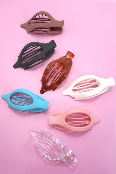 OVAL LAY DOWN FLAT HAIR CLAW CLIPS | 40H917