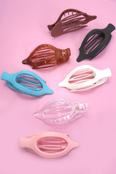 OVAL LAY DOWN FLAT HAIR CLAW CLIPS | 40H917