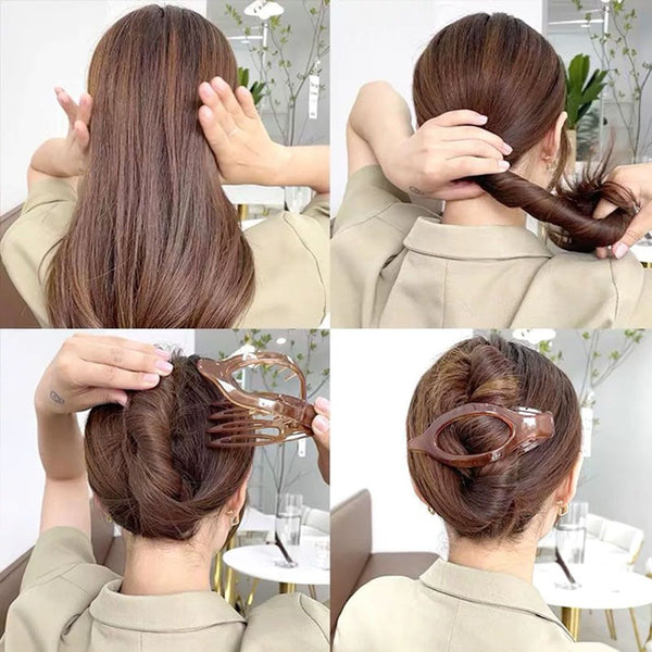 OVAL LAY DOWN FLAT HAIR CLAW CLIPS | 40H917