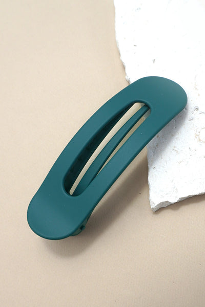 LARGE OVAL LAY DOWN FLAT HAIR CLAW CLIPS  12-piece set | 40H916-12 piece set