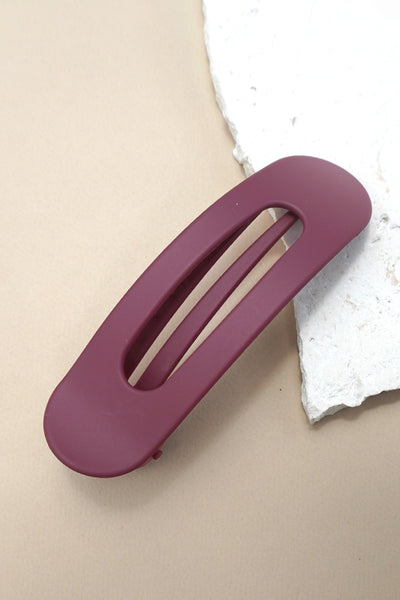 LARGE OVAL LAY DOWN FLAT HAIR CLAW CLIPS  12-piece set | 40H916-12 piece set