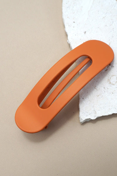 LARGE OVAL LAY DOWN FLAT HAIR CLAW CLIPS  12-piece set | 40H916-12 piece set