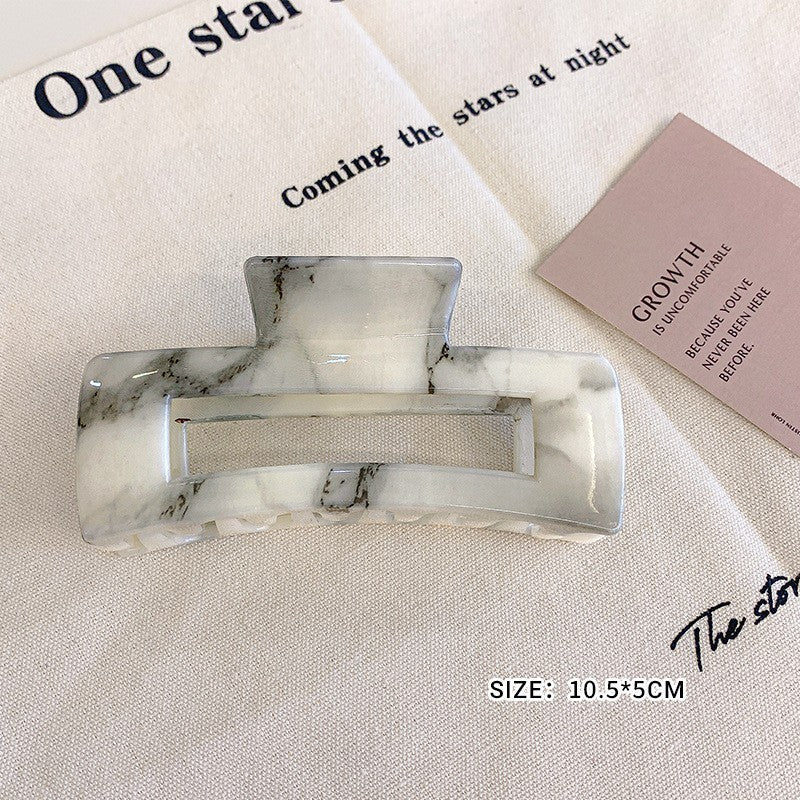 LARGE COLORFUL WAIVY RECTANGLE HAIR CLAW CLIPS | 40H918