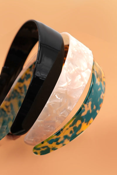 TRENDING ACETATE WIDE HAIR BAND HEADBAND | 40HB183