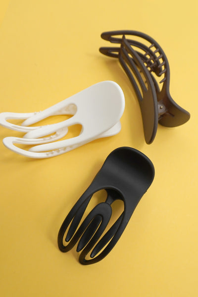 OVAL LAY DOWN FLAT HAIR CLAW CLIPS | 40H926