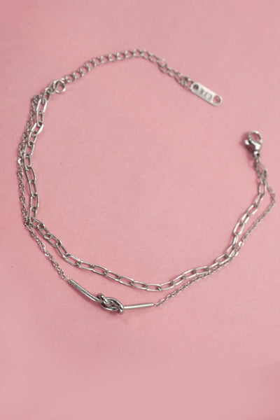 18K STAINLESS STEEL TARNISH FREE KNOT BRACELET | 40B5144