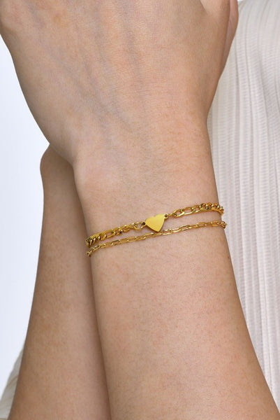 18K STAINLESS STEEL TARNISH FREE RHINE BRACELET | 40B5148