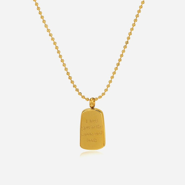 18K STAINLESS STEEL TARNISH FREE CHARM NECKLACE | 40NK9445