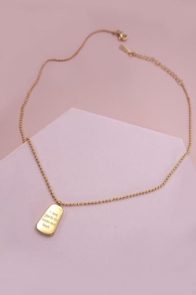 18K STAINLESS STEEL TARNISH FREE CHARM NECKLACE | 40NK9445