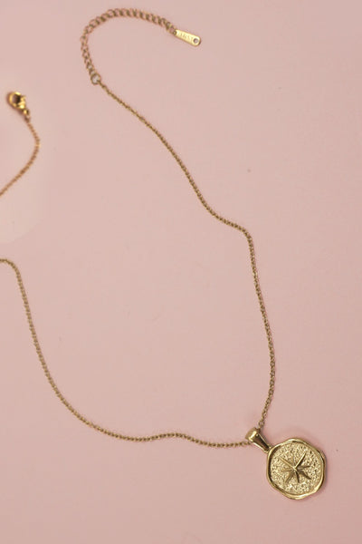 18K STAINLESS STEEL TARNISH FREE STAR NECKLACE | 40NK9448